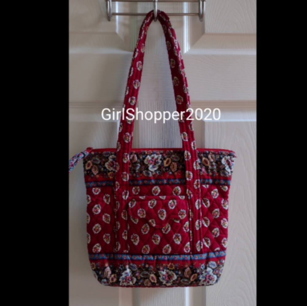 ‼️VERA BRADLEY Red Leaf Tote/Cosmetic Bag - Picture 3 of 7